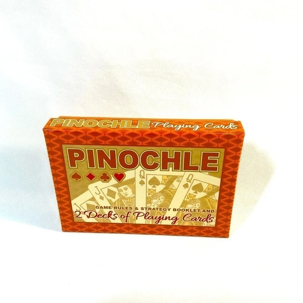 Pinochle Playing Cards 2 Deck Set With Rules Family Card Game